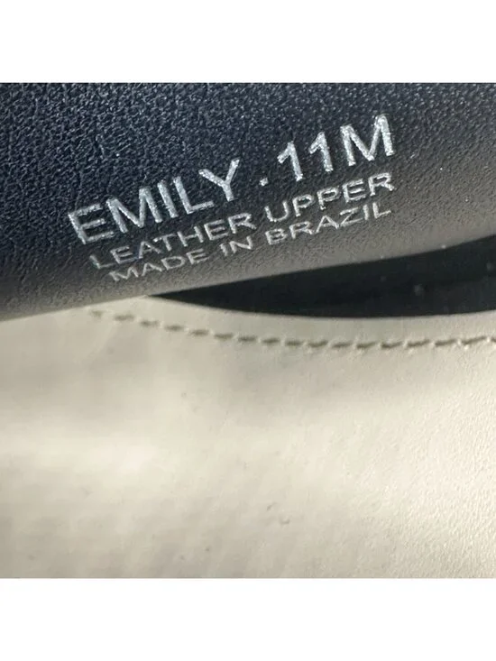 Botkier NY Black Leather Mule Heels Emily Size 11M Open Toe Slip On Sandals - Picture 7 of 10